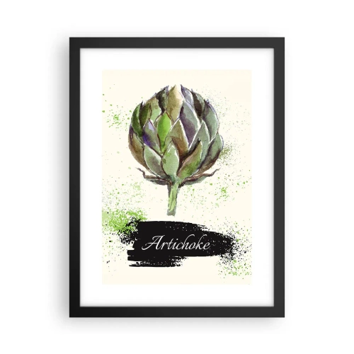 Poster in einem schwarzem Rahmen - Eviva-Gemüse! - 30x40 cm