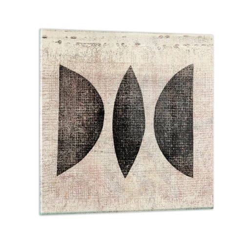 Glasbild - Bild auf glas - Ethnische Abstraktion - 70x70 cm