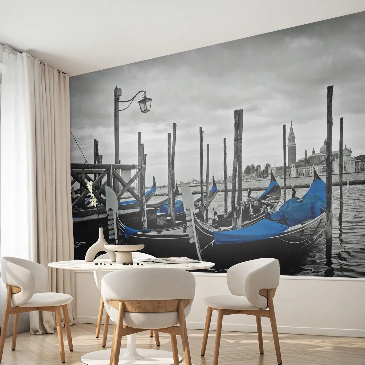 Fototapete Premium Sand - Nachdenkliches Venedig - Stadt, Venedig, Italien - 300x210 cm