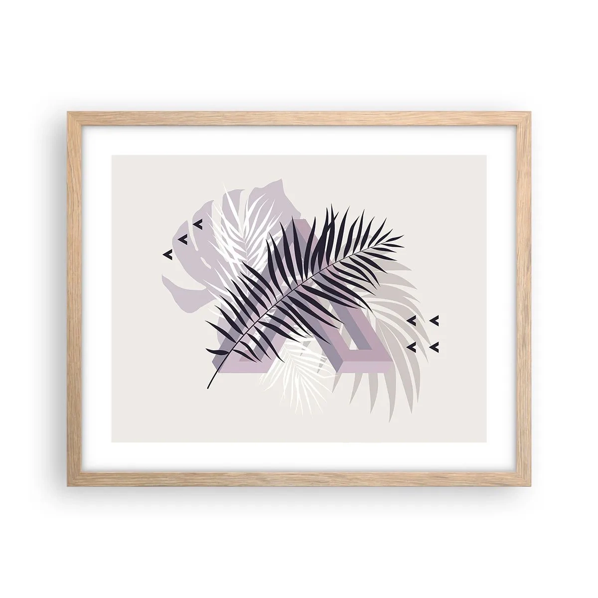 Poster in einem Rahmen aus heller Eiche - Der Schatten des Schattens - 50x40 cm