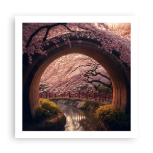 Poster - Japanischer Frühling - 60x60 cm