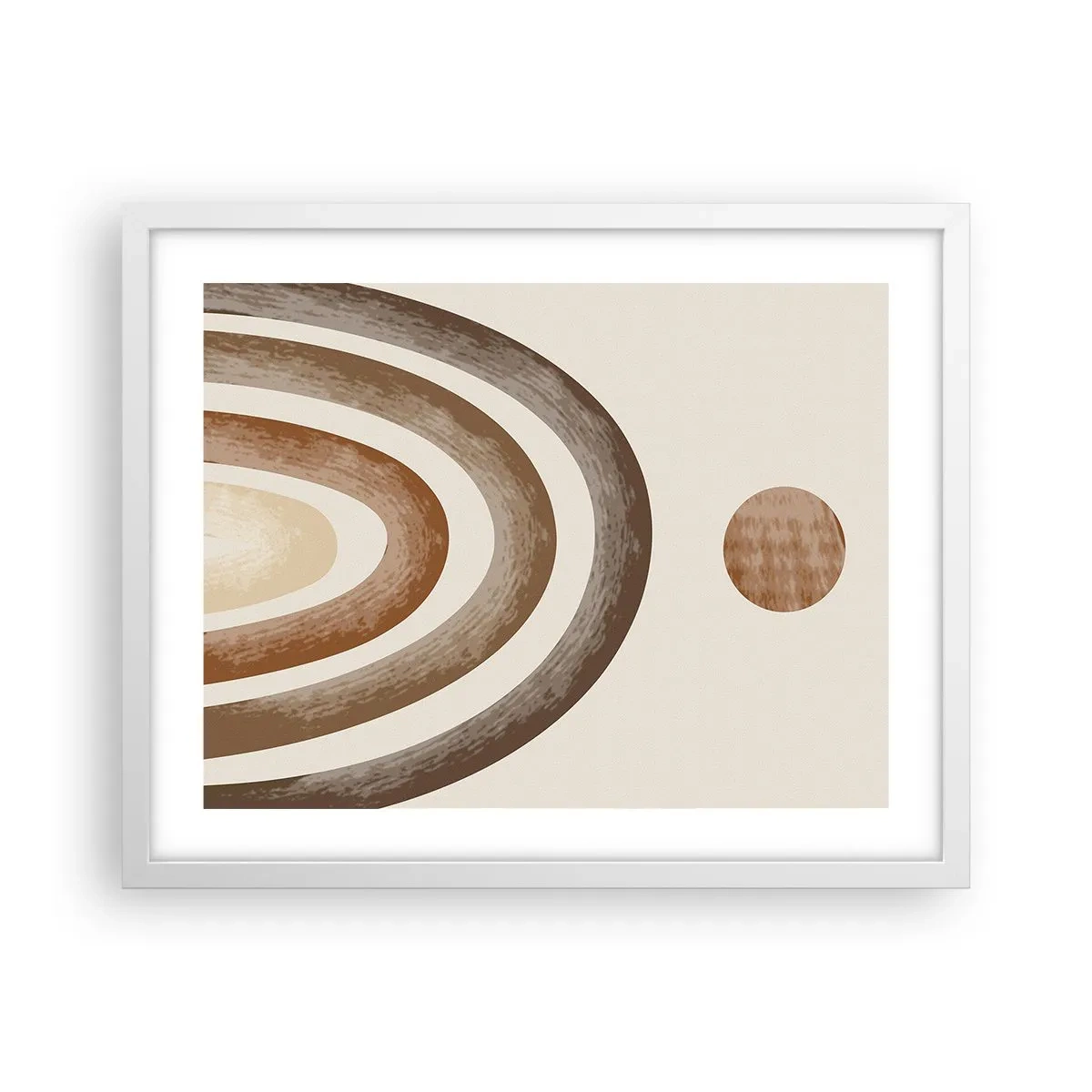 Poster in einem weißen Rahmen - In einer weit entfernten Galaxie - 50x40 cm