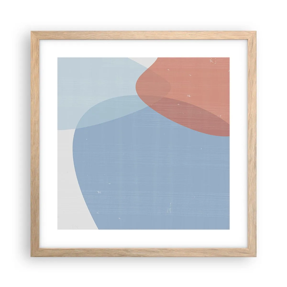 Poster in einem Rahmen aus heller Eiche - Pastellbeziehungen - 40x40 cm