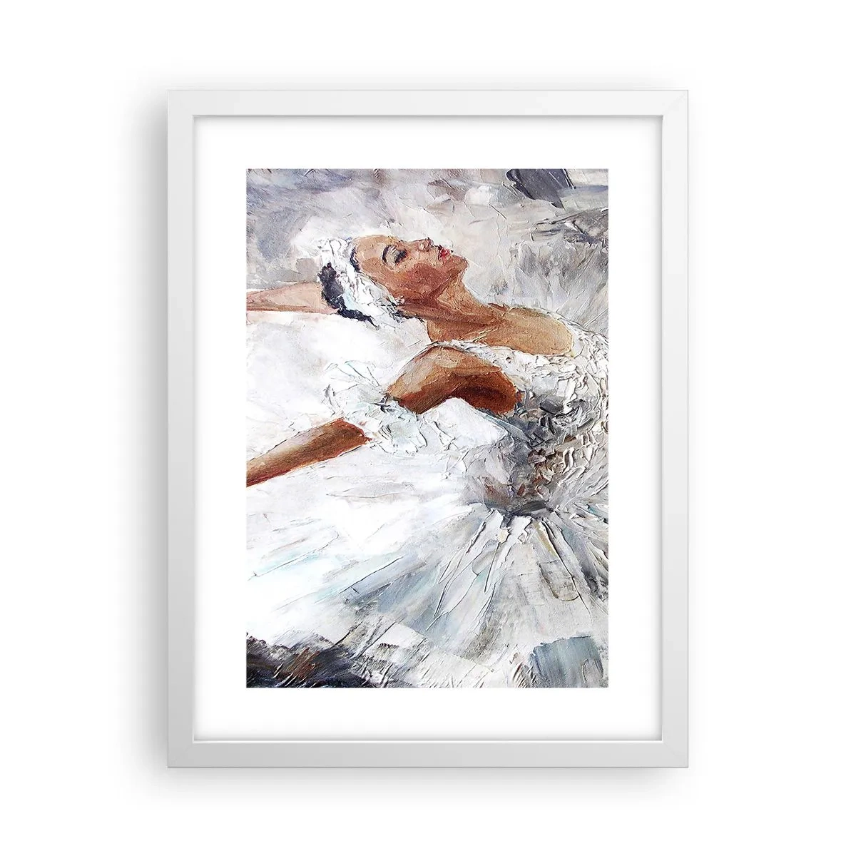 Poster in einem weißen Rahmen - Zart und leicht wie Tüll - 30x40 cm