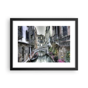 Poster in einem schwarzem Rahmen - Seit Jahrhunderten in stiller Besinnung - 40x30 cm