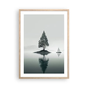 Poster in einem Rahmen aus heller Eiche - Traum - 50x70 cm