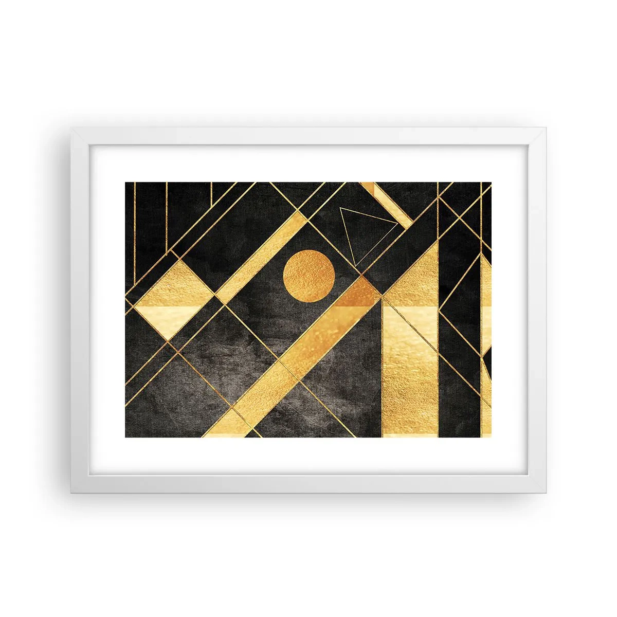 Poster in einem weißen Rahmen - Die Sonne der Wüste - 40x30 cm