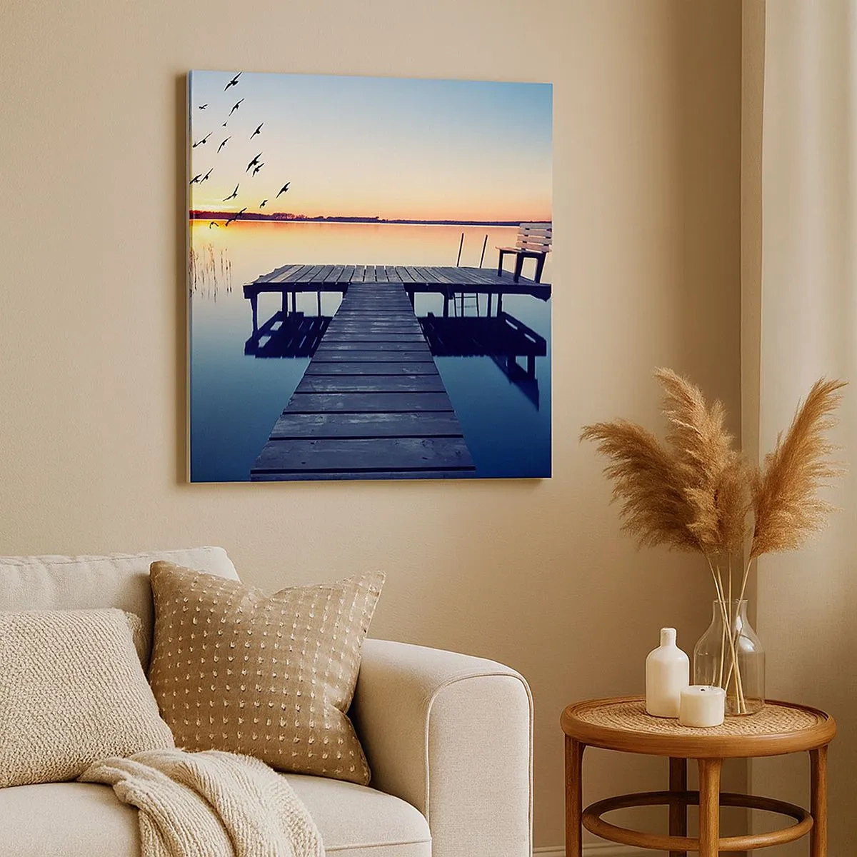 Bild auf Leinwand - Leinwandbild - Das war ein guter Tag - 30x30 cm