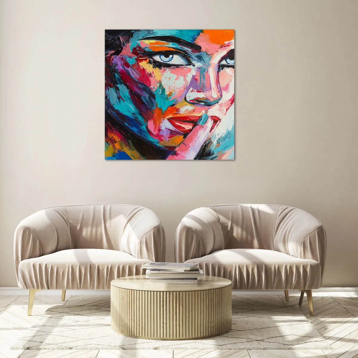 Glasbild - Bild auf glas - Unser erstes Geheimnis - 60x60 cm