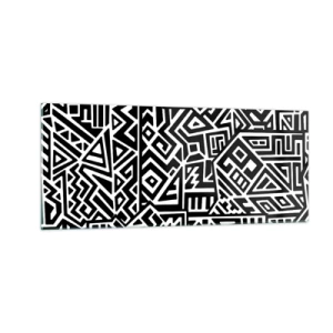 Glasbild - Bild auf glas - Präkolumbianische Komposition - 100x40 cm