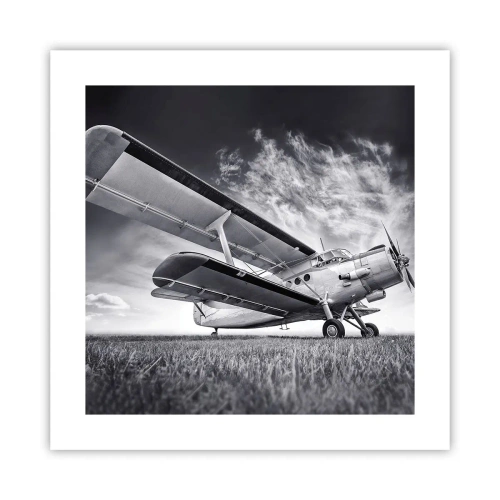 Poster - Der geflügelte Wanderer - 40x40 cm