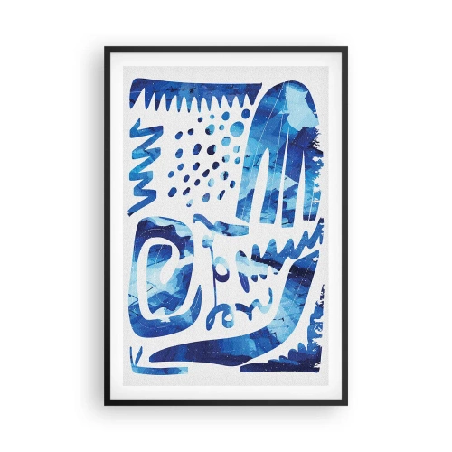 Poster in einem schwarzem Rahmen - Zurück zu den Wurzeln - 61x91 cm