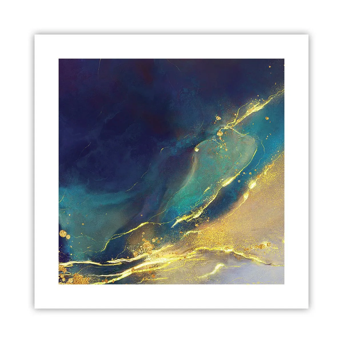 Poster - Der goldene Teich - 40x40 cm