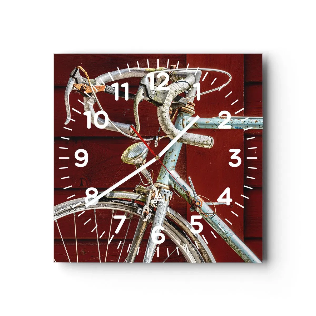 Wanduhr - Glasuhr - Geschaffen um zu siegen - 40x40 cm