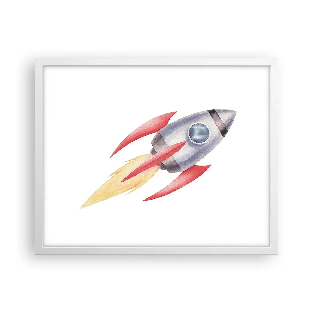 Poster in einem weißen Rahmen - Höher, schneller, weiter - 50x40 cm