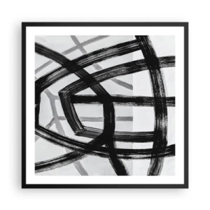 Poster in einem schwarzem Rahmen - Bautiefe - 60x60 cm