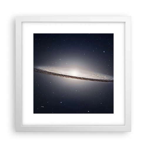 Poster in einem weißen Rahmen - Vor langer Zeit in einer weit entfernten Galaxie ... - 30x30 cm