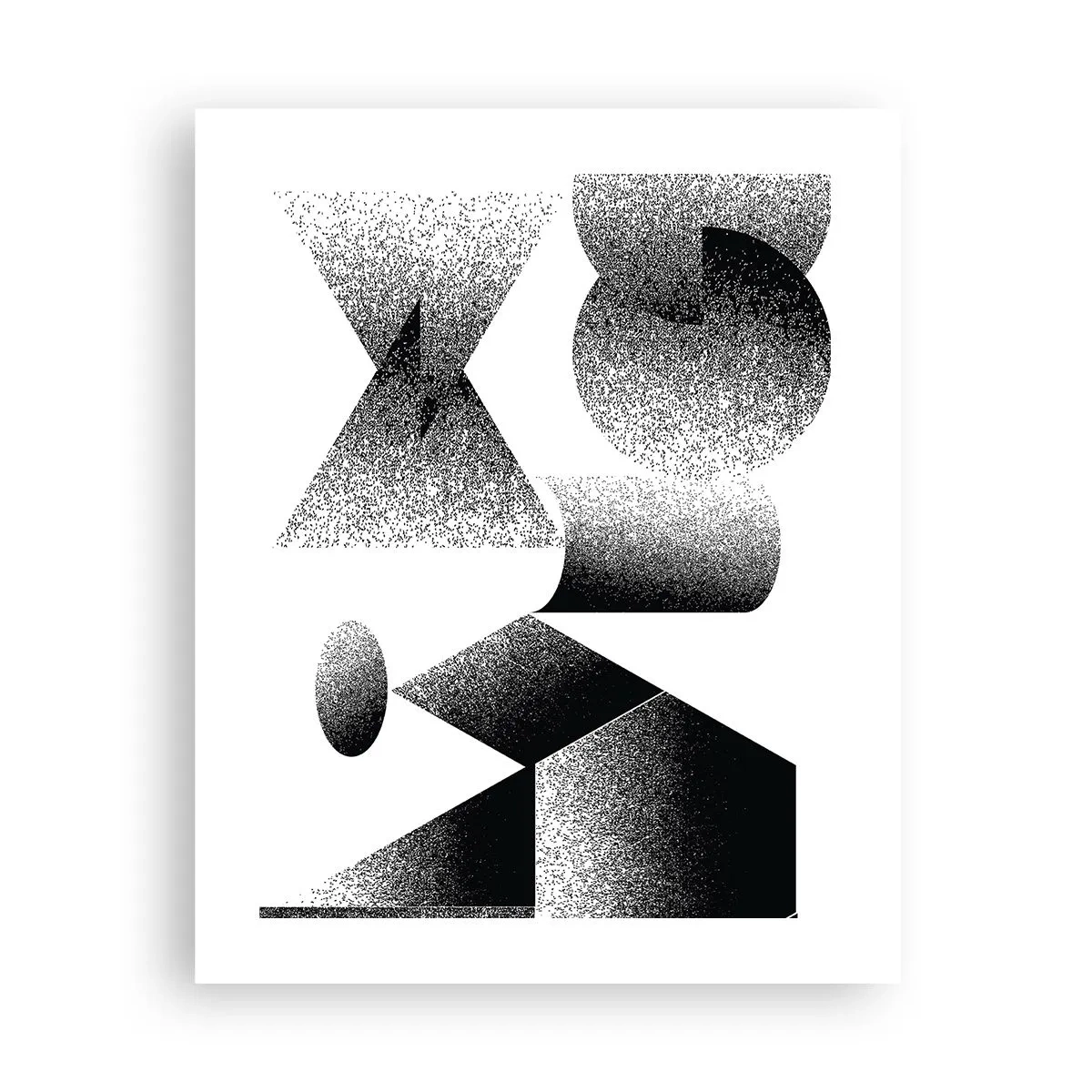 Poster - Winkel und Ovale - 40x50 cm