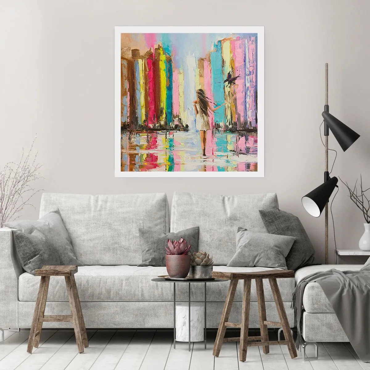 Poster - Folge mir - 30x30 cm