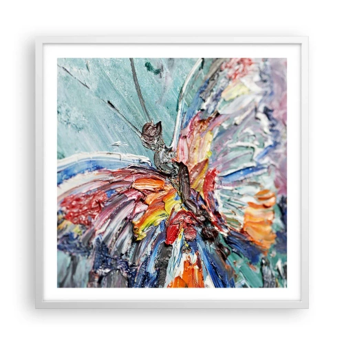 Poster in einem weißen Rahmen - Von der Natur gemalt - 60x60 cm