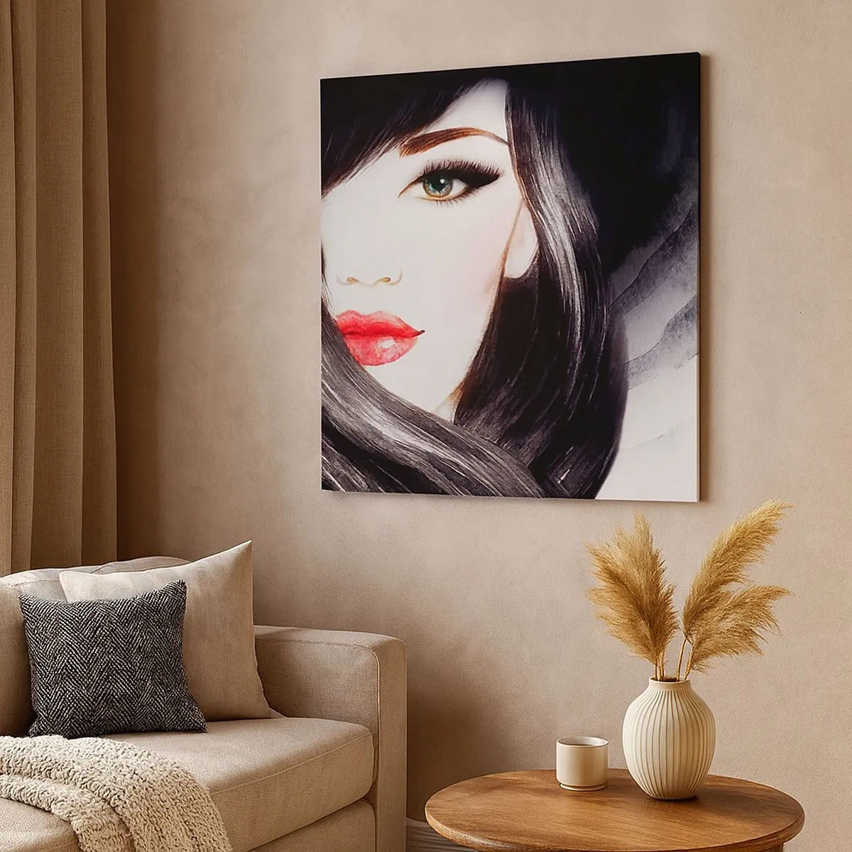 Bild auf Leinwand - Leinwandbild - Saphir-Optik - 30x30 cm