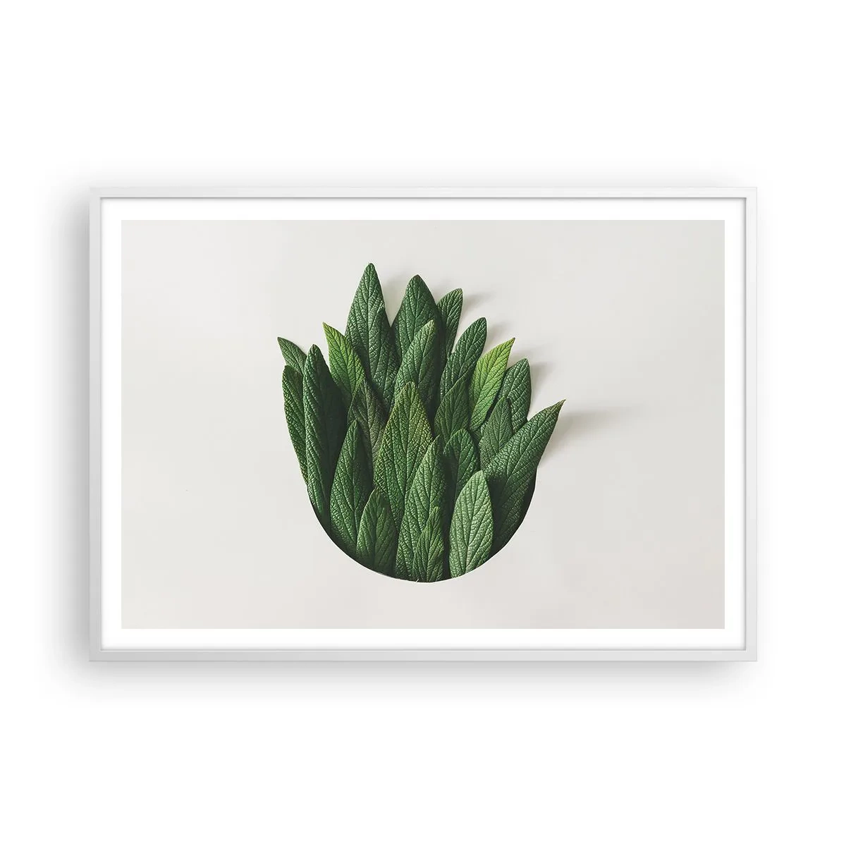 Poster in einem weißen Rahmen - Ungebremste Neugier - 100x70 cm