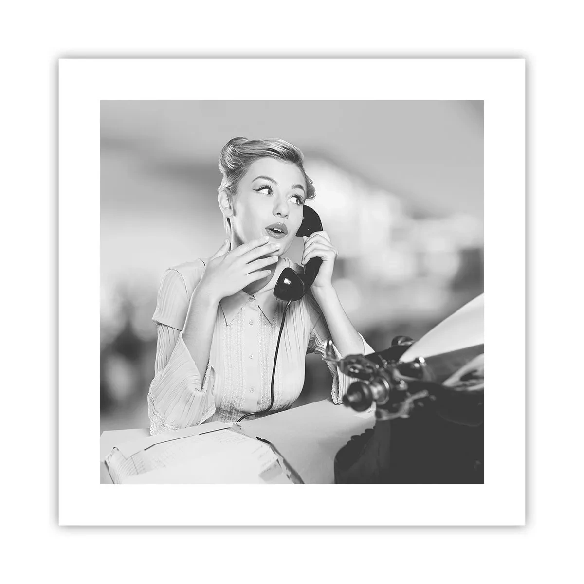 Poster - Hallo, wir sind in den 1950er Jahren. - 40x40 cm