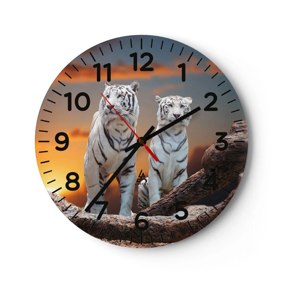 Wanduhr - Glasuhr - Genau wie Narnia - 40x40 cm