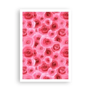 Poster - Oben und unten Rosen - 70x100 cm