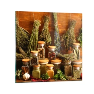 Glasbild - Bild auf glas - Küchenzauber - 30x30 cm