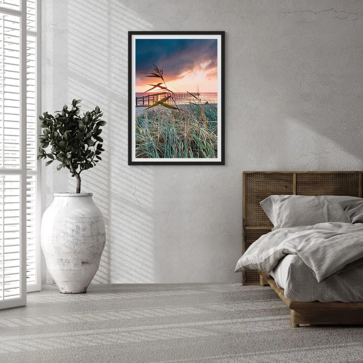 Poster in einem schwarzem Rahmen - Es vergeht nicht mit dem Wind - 40x50 cm