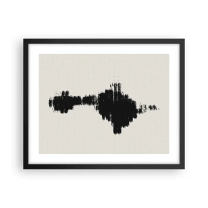 Poster in einem schwarzem Rahmen - Schwingungen der Fantasie - 50x40 cm