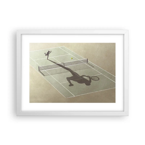 Poster in einem weißen Rahmen - Überwinde dich selbst - 40x30 cm