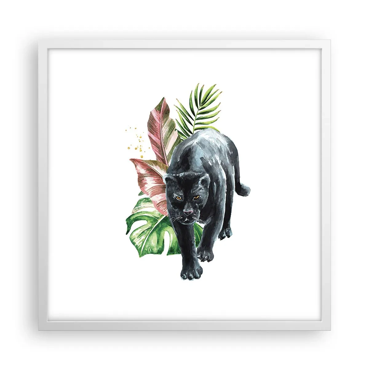 Poster in einem weißen Rahmen - Wildheit des Herzens - 50x50 cm