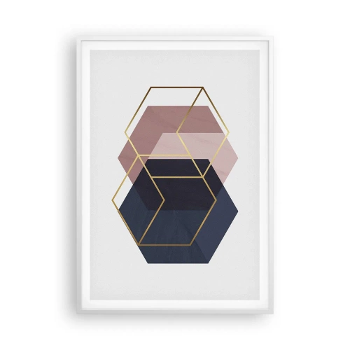 Poster in einem weißen Rahmen - Die Kraft der Einfachheit - 70x100 cm