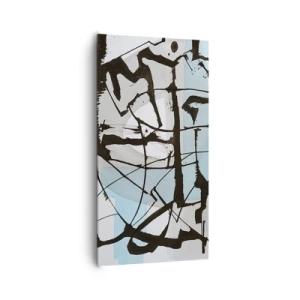 Bild auf Leinwand - Leinwandbild - Trotzdem blau - 65x120 cm