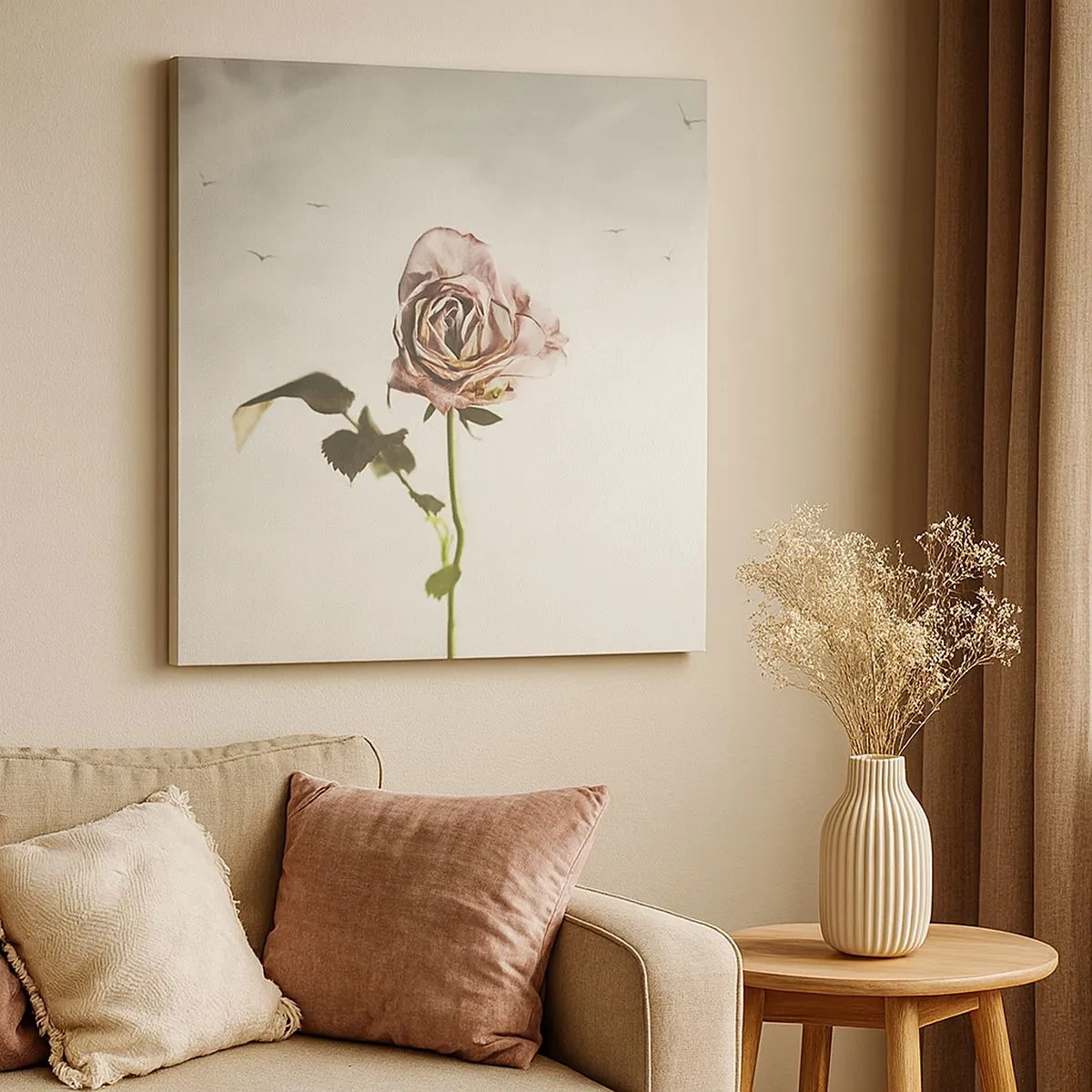 Bild auf Leinwand - Leinwandbild - Begrüßung des Frühlings - 30x30 cm