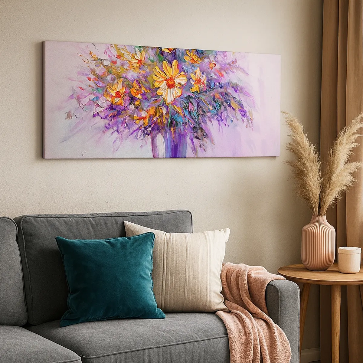 Bild auf Leinwand - Leinwandbild - Es riecht süß, sieht süß aus - 30x30 cm