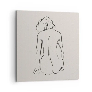 Bild auf Leinwand - Leinwandbild - Mädchenakt - 60x60 cm