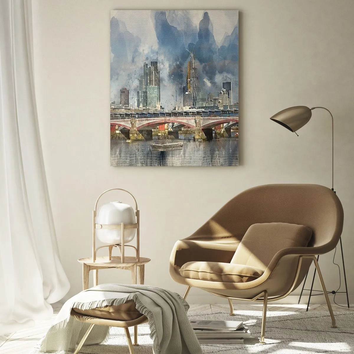 Glasbild - Bild auf glas - London in all seiner Pracht - 50x70cm - London in seiner ganzen Pracht - Moderne Wanddekoration für Wohnzimmer und Schlafzimmer ARTTOR