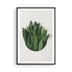 Poster in einem schwarzem Rahmen - Ungebremste Neugier - 61x91 cm