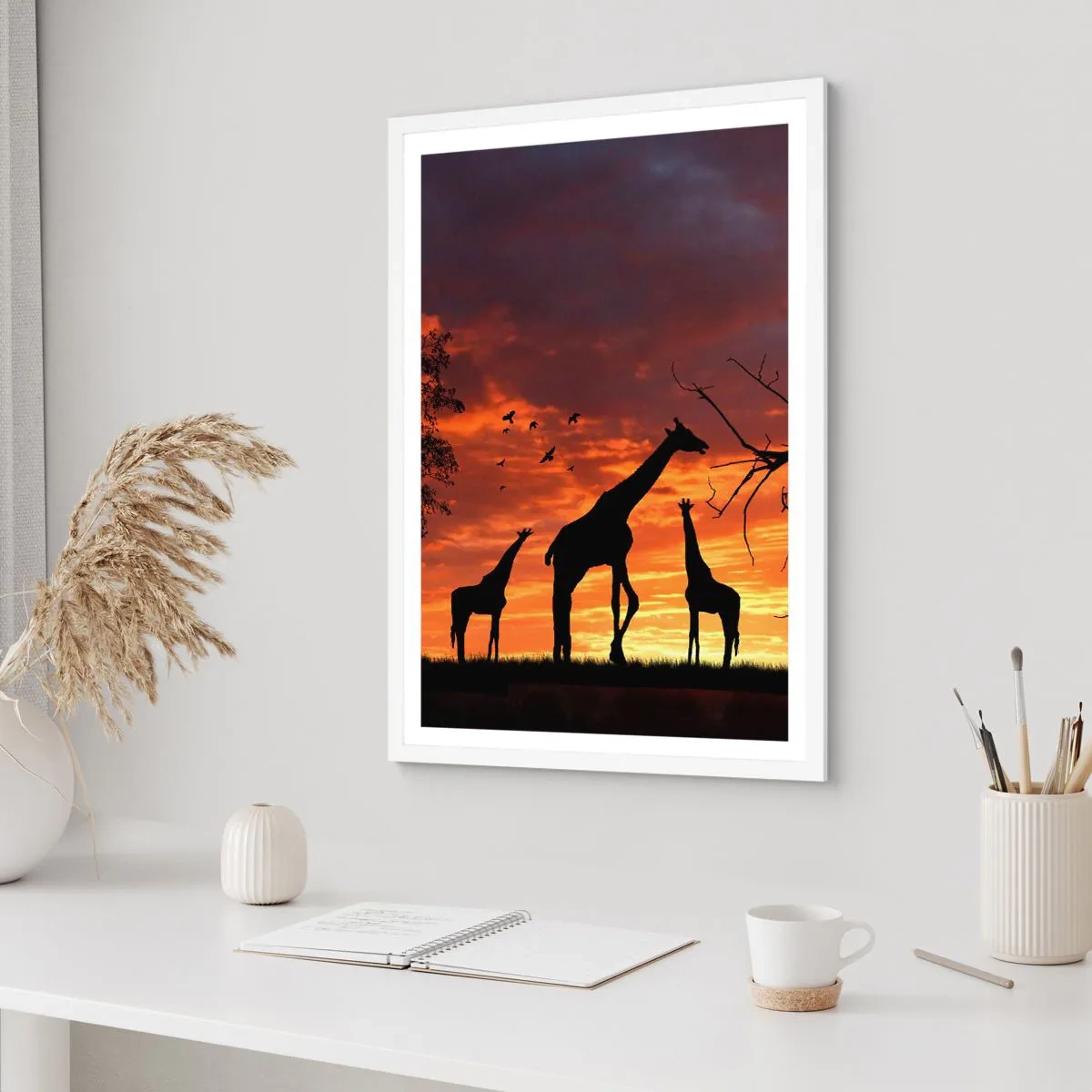 Poster in einem weißen Rahmen - Ein kleines Abendessen mit deinen Liebsten - 30x40 cm