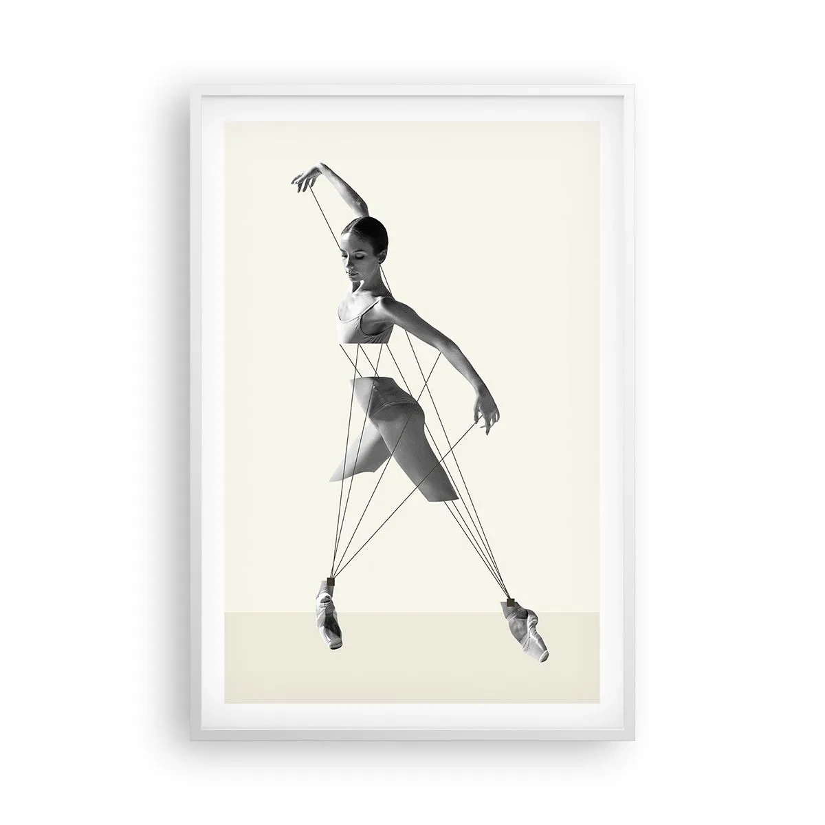 Poster in einem weißen Rahmen - Im Theater der Welt - 61x91 cm