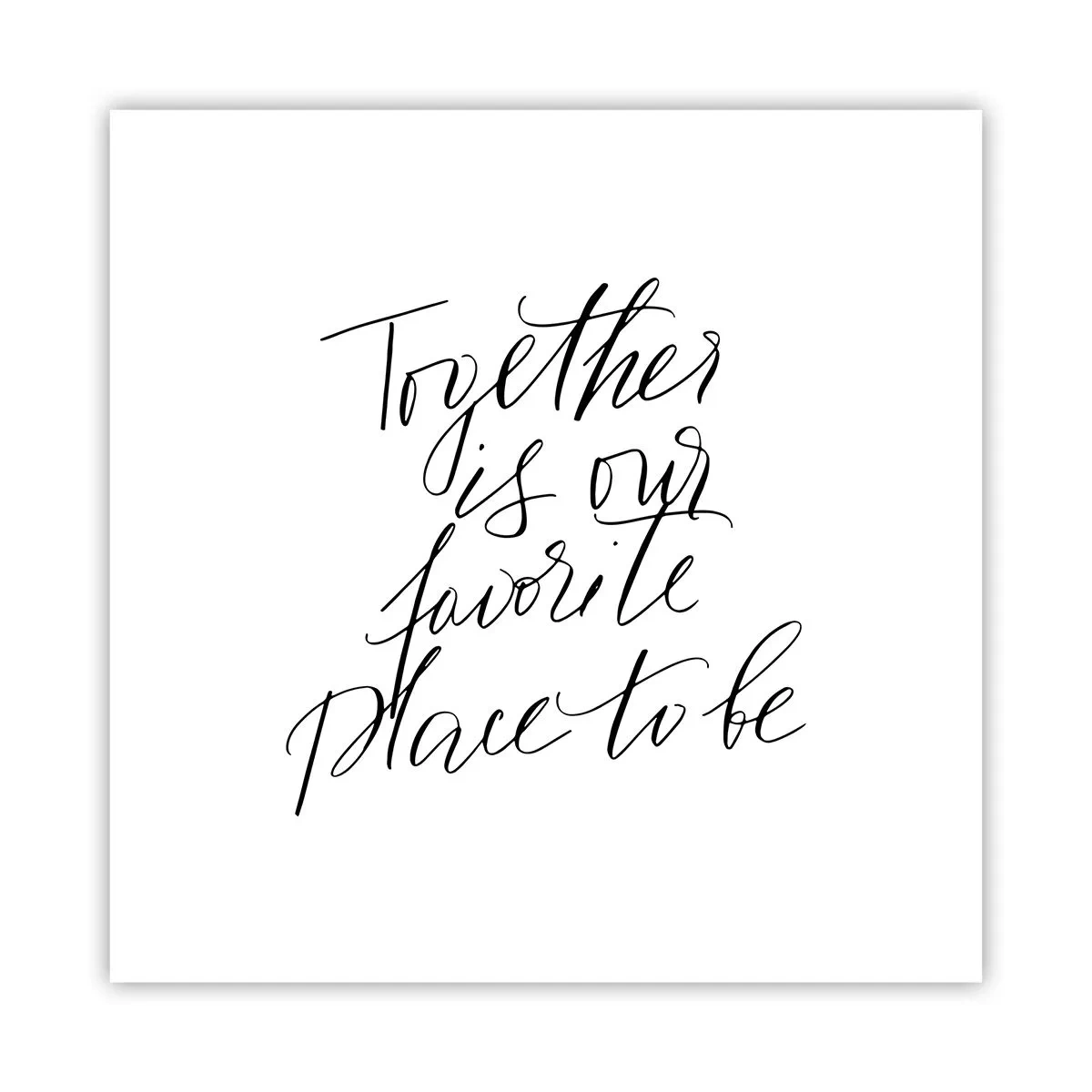 Poster - Fühlst du das auch? - 60x60 cm