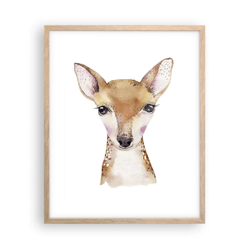 Poster in einem Rahmen aus heller Eiche - Die Natur der Unschuld - 40x50 cm