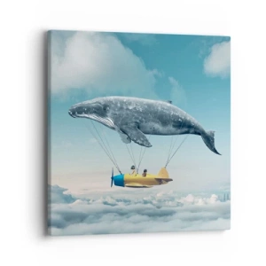 Bild auf Leinwand - Leinwandbild - Warum nicht? - 40x40 cm