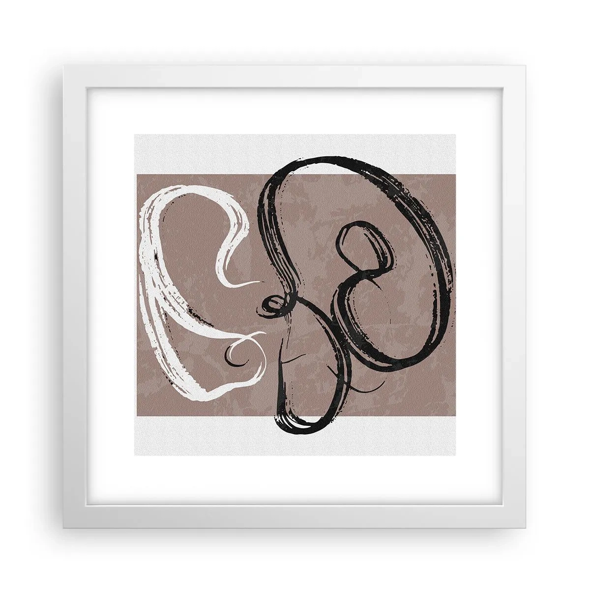 Poster in einem weißen Rahmen - Komposition – die Suche nach Fülle - 30x30 cm