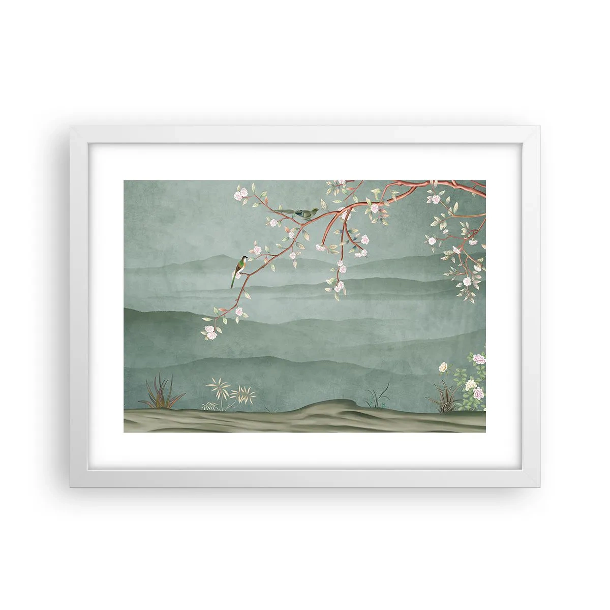 Poster in einem weißen Rahmen - Frühling, oh, du bist es - 40x30 cm