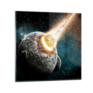 Glasbild - Bild auf glas - Holocaust oder Geburt? - 40x40 cm