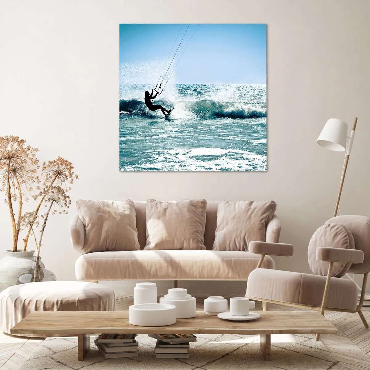 Bild auf Leinwand - Leinwandbild - Hinreißen lassen - 30x30 cm